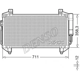 Condenseur, climatisation DENSO DCN45011