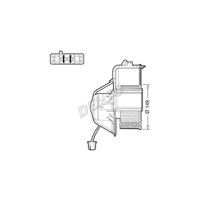 Pulseur d'air habitacle DENSO DEA05007