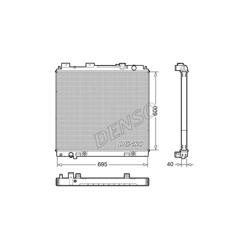 Radiateur, refroidissement du moteur DENSO DRM46068