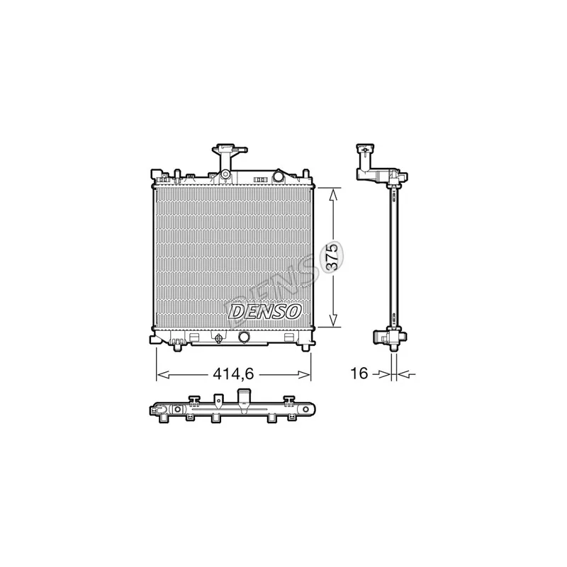 Radiateur, refroidissement du moteur DENSO DRM47040