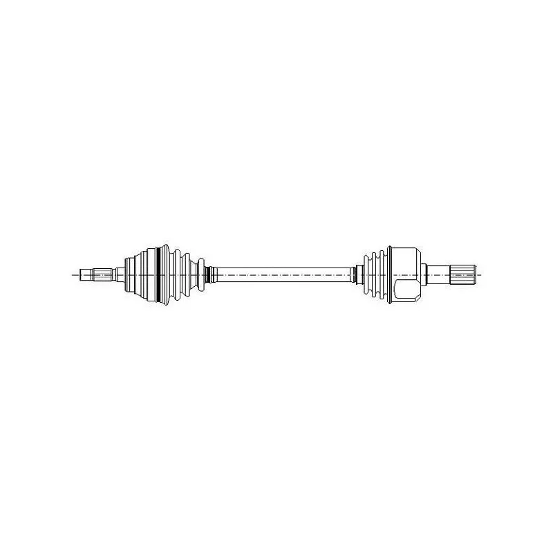 Arbre de transmission avant gauche METELLI 17-0023