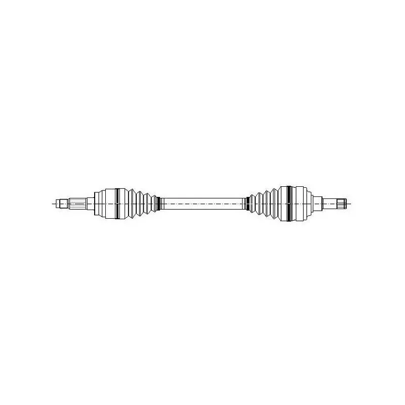 Arbre de transmission avant droit METELLI 17-0089