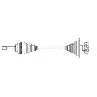 Arbre de transmission avant gauche METELLI 17-0109