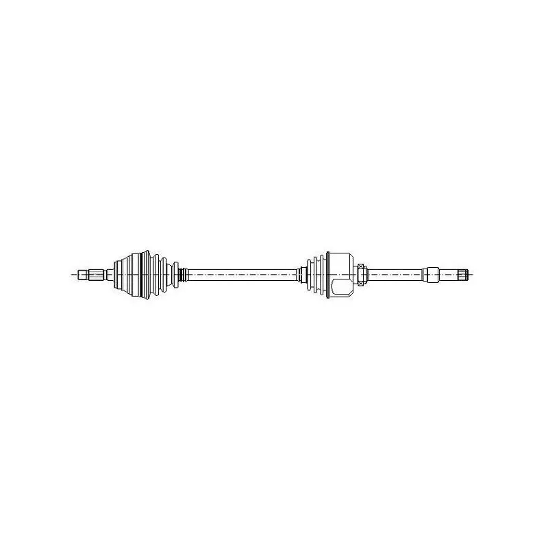 Arbre de transmission avant droit METELLI 17-0981