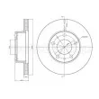 Jeu de 2 disques de frein avant METELLI 23-0340 - Visuel 1