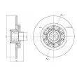 Jeu de 2 disques de frein arrière METELLI 23-1196 - Visuel 1