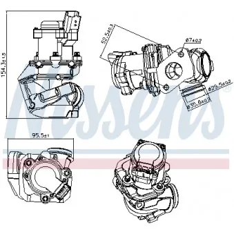 Vanne EGR NISSENS 98188