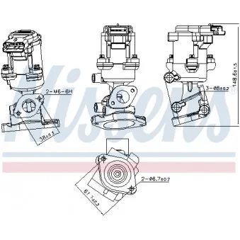 Vanne EGR NISSENS 98240