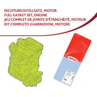 Pochette moteur complète CORTECO 83403912