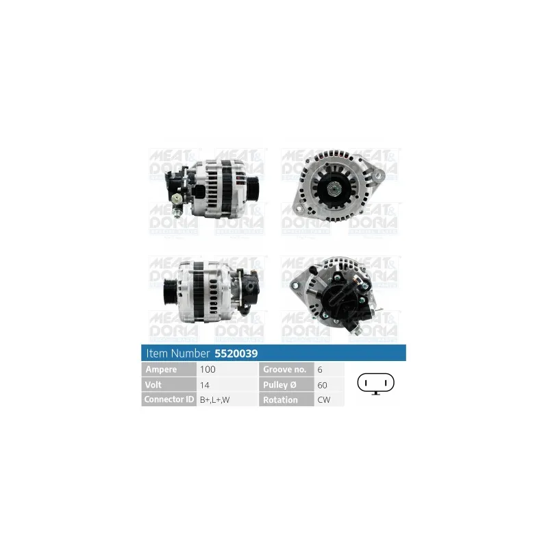 Alternateur MEAT & DORIA 5520039