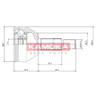 Embout de cardan avant (kit de réparation) KAMOKA 7092