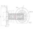 Jeu de 2 disques de frein avant MAXGEAR 19-1057MAX - Visuel 2