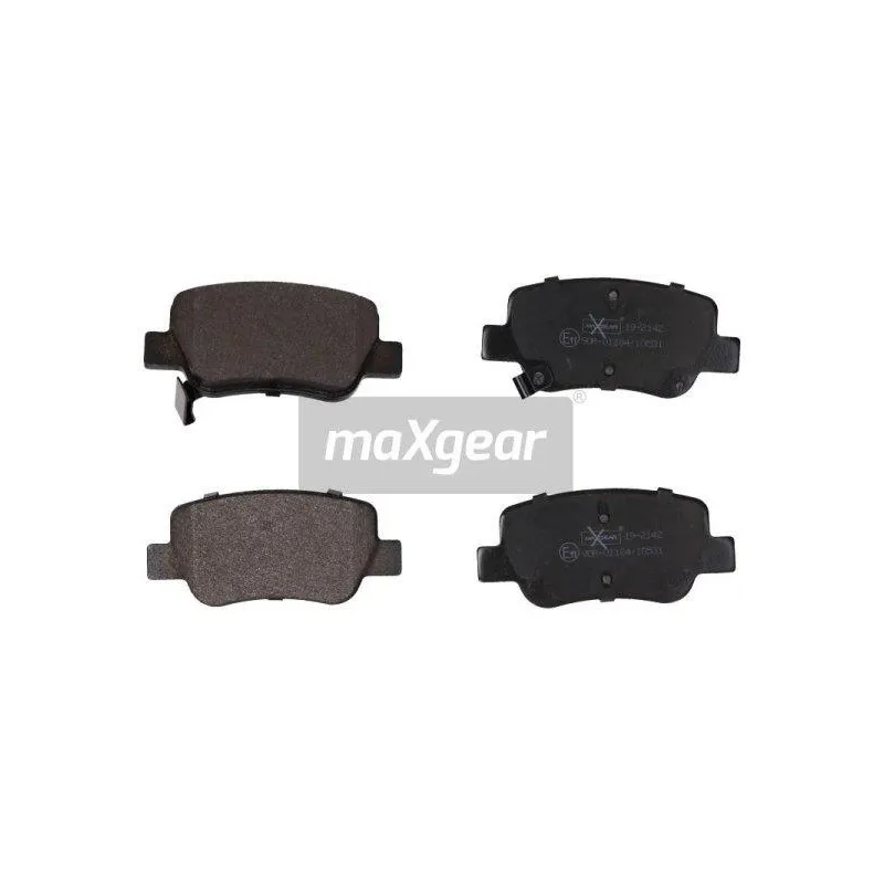 Jeu de 4 plaquettes de frein arrière MAXGEAR 19-2142