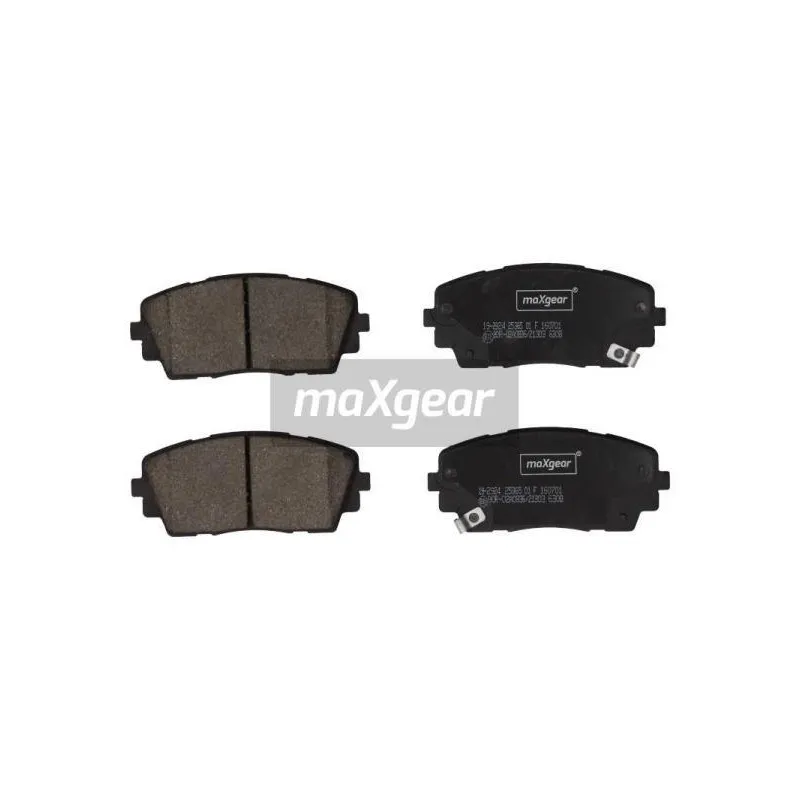 Jeu de 4 plaquettes de frein avant MAXGEAR 19-2924
