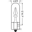 Ampoule, éclairage des instruments OSRAM 2722 - Visuel 2