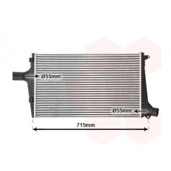 Intercooler, échangeur VAN WEZEL 03004136