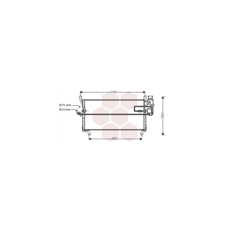 Condenseur, climatisation VAN WEZEL 17005177