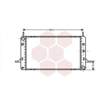 Radiateur, refroidissement du moteur VAN WEZEL 18002102