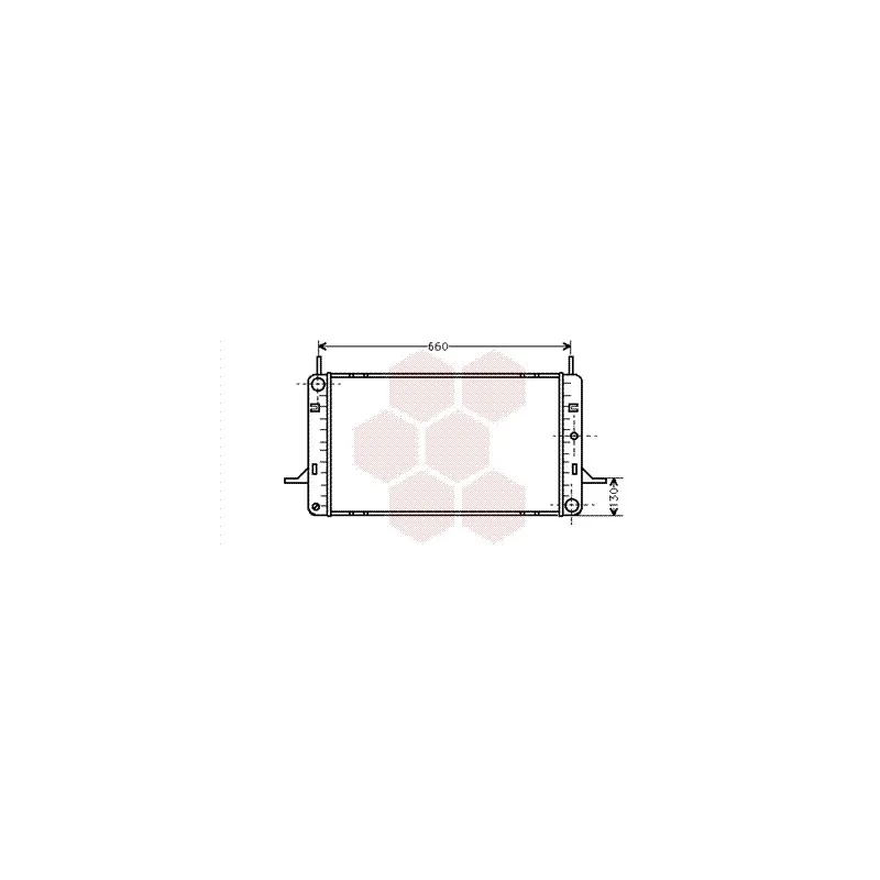 Radiateur, refroidissement du moteur VAN WEZEL 18002102