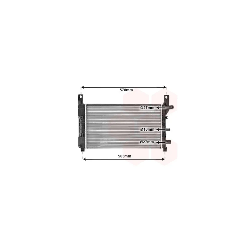 Radiateur, refroidissement du moteur VAN WEZEL 18002117