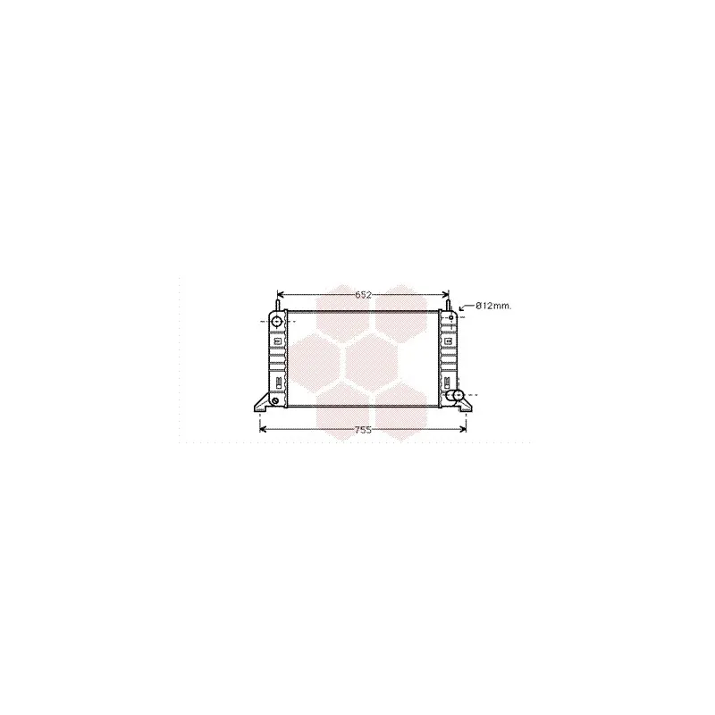 Radiateur, refroidissement du moteur VAN WEZEL 18002158