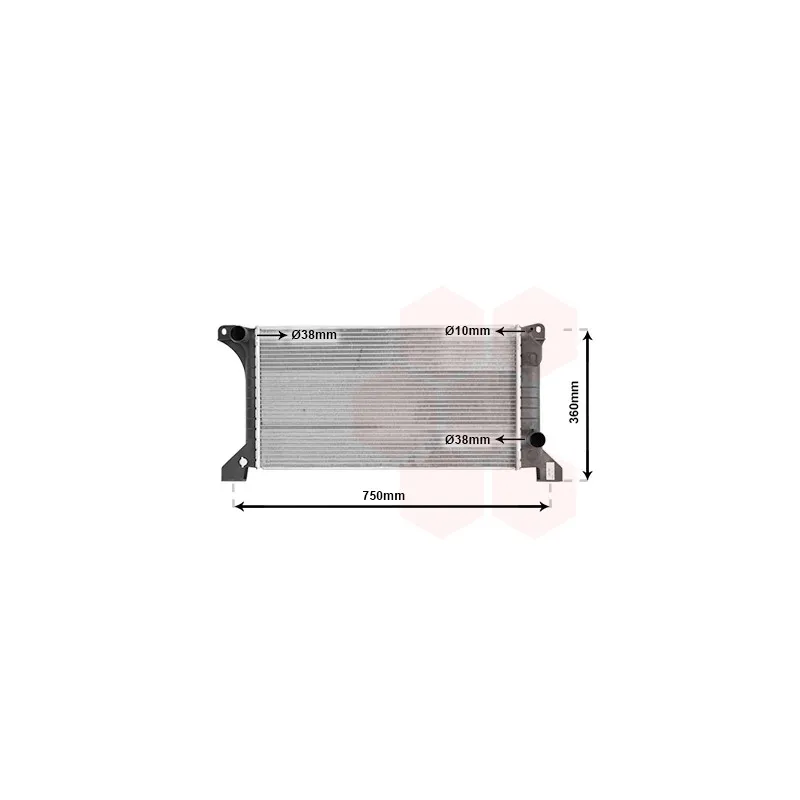 Radiateur, refroidissement du moteur VAN WEZEL 18002169