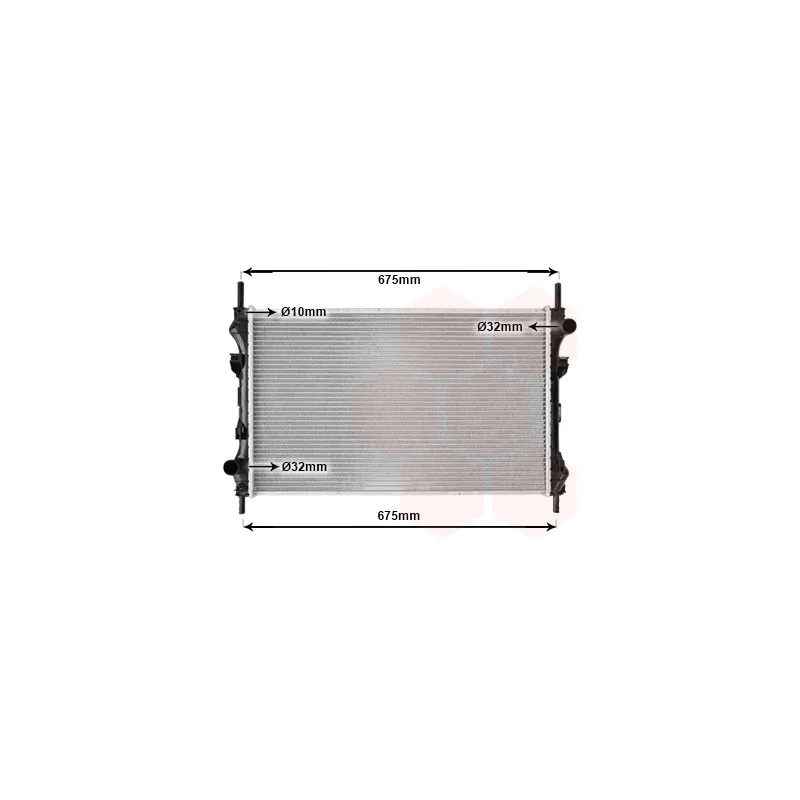 Radiateur, refroidissement du moteur VAN WEZEL 18002319