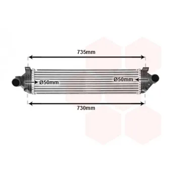 Intercooler, échangeur VAN WEZEL 18004474