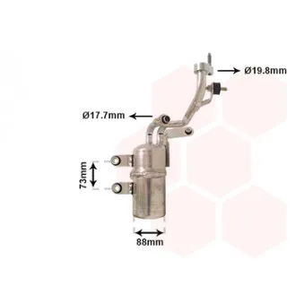 Filtre déshydratant, climatisation VAN WEZEL 1800D466