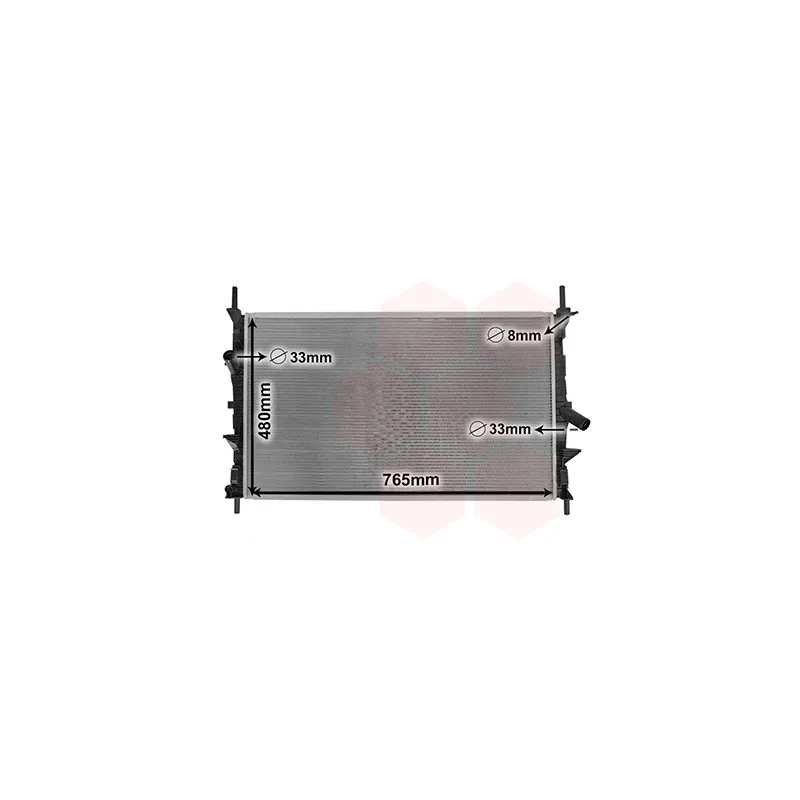 Radiateur, refroidissement du moteur VAN WEZEL 18012706