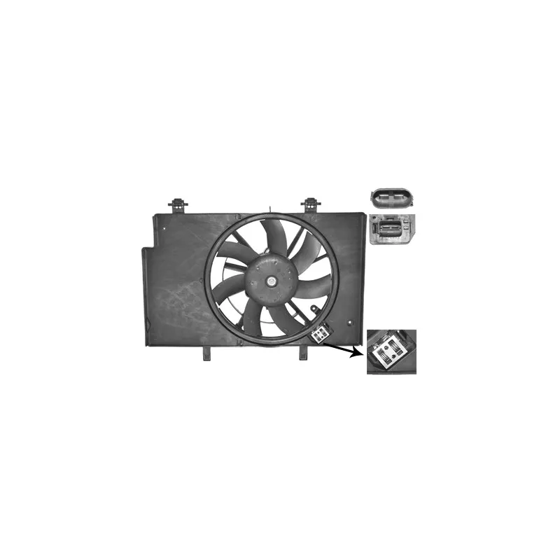 Ventilateur, refroidissement du moteur VAN WEZEL 1807749