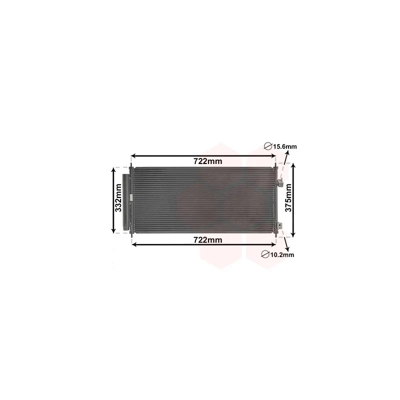 Condenseur, climatisation VAN WEZEL 25005248