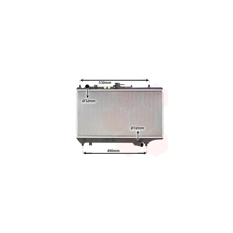 Radiateur, refroidissement du moteur VAN WEZEL 27002071