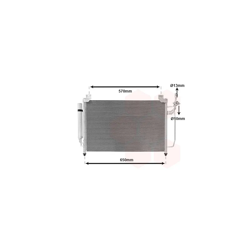 Condenseur, climatisation VAN WEZEL 27005240