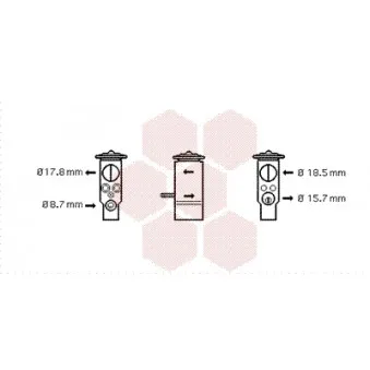 Détendeur, climatisation VAN WEZEL 29001005