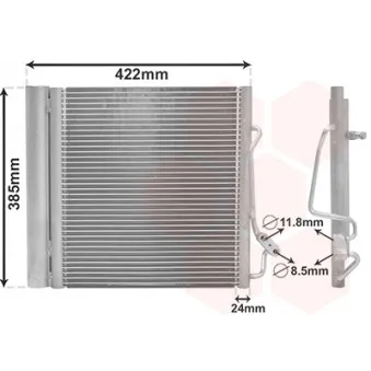 Condenseur, climatisation VAN WEZEL 29005001