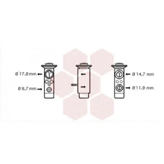 Détendeur, climatisation VAN WEZEL 30001093