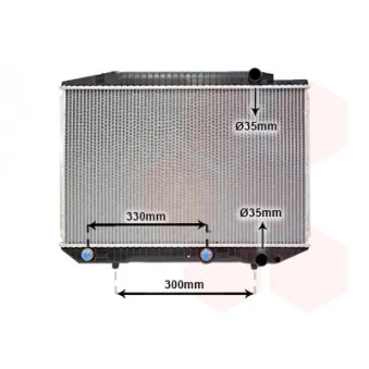 Radiateur, refroidissement du moteur VAN WEZEL 30002070