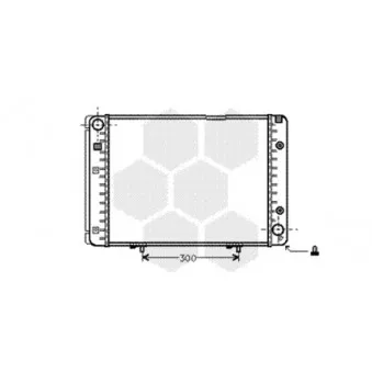 Radiateur, refroidissement du moteur VAN WEZEL 30002082