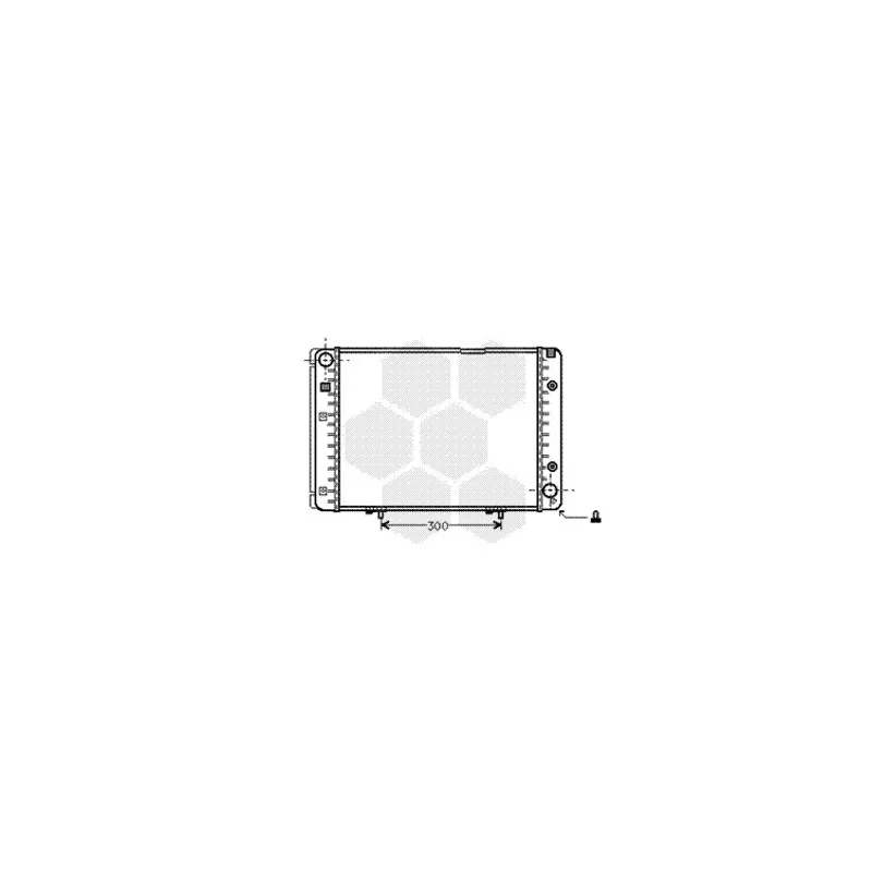 Radiateur, refroidissement du moteur VAN WEZEL 30002082