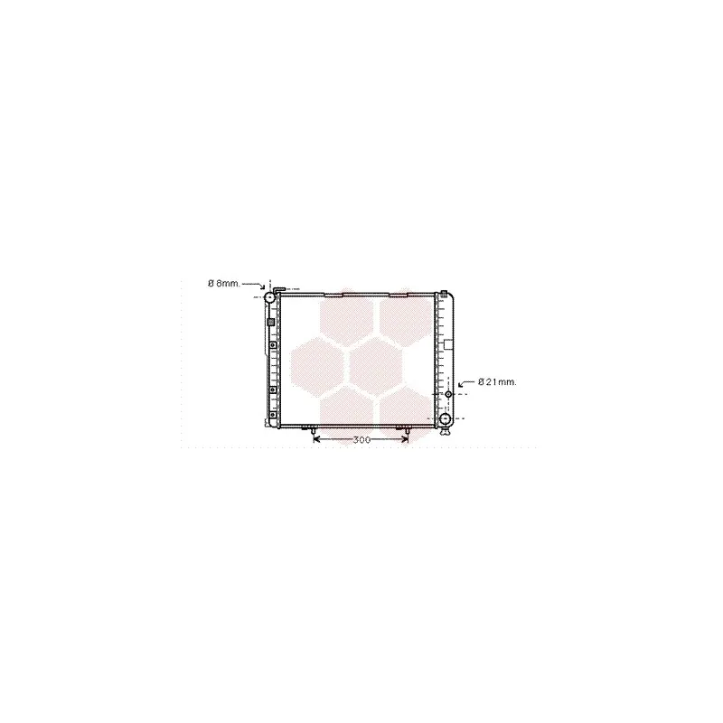 Radiateur, refroidissement du moteur VAN WEZEL 30002236