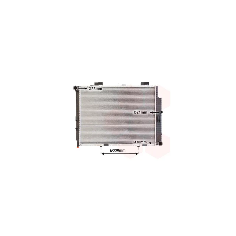 Radiateur, refroidissement du moteur VAN WEZEL 30002287