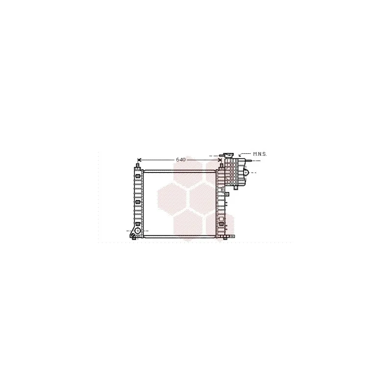 Radiateur, refroidissement du moteur VAN WEZEL 30002349