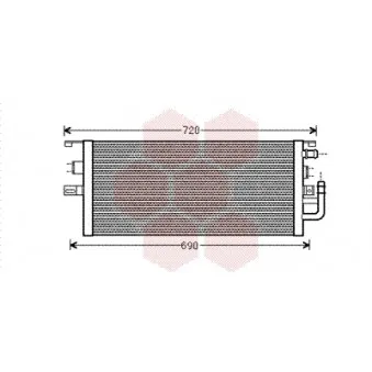 Radiateur, refroidissement du moteur VAN WEZEL 30002479