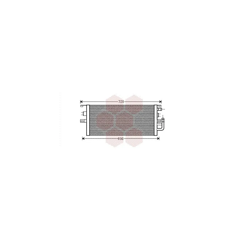 Radiateur, refroidissement du moteur VAN WEZEL 30002479