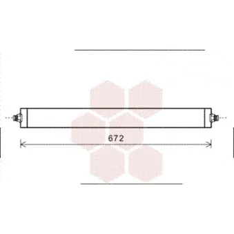 Radiateur d'huile de boîte automatique VAN WEZEL 30003531