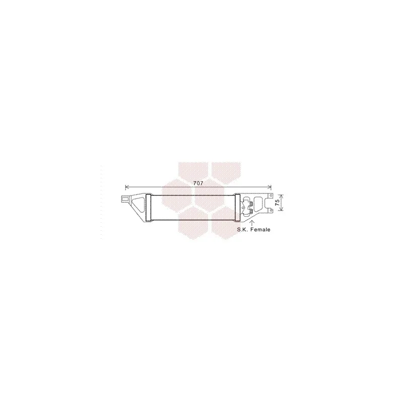 Radiateur d'huile de boîte automatique VAN WEZEL 30003539