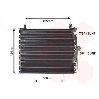 Condenseur, climatisation VAN WEZEL 30005161