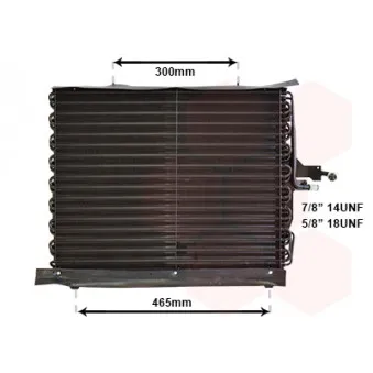 Condenseur, climatisation VAN WEZEL 30005169