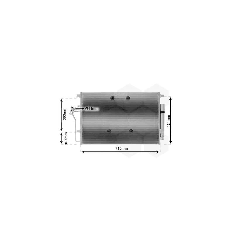 Condenseur, climatisation VAN WEZEL 30005724